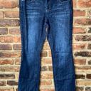 DKNY  Dark Wash Blue Denim Mercer Slim Bootcut Jeans Women's Size 6P Petite Photo 0