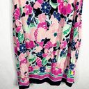 Crown & Ivy Crown Ivy Size Small Dress Sleeveless Pink Navy Floral Print Ruffle Pockets 1592 Photo 6