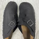 Birkenstock Brown Leather Nubuck Clogs Mules Photo 2