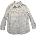 Ava & Viv  Striped Button Down Shirt Plus Size 2X Photo 0