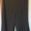 Lane Bryant  Women Black Silver Threaded Extra Wide Leg Dress Pants Size 20 Photo 0