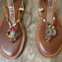 REEF  flat brown strappy sandals ~ boho bead detail ~ women’s size 10 Photo 2