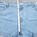 Abercrombie & Fitch Abercrombie High Rise 4" Mom Shorts Light Wash Blue Stretch Denim Size 24 37 Photo 9