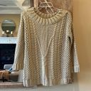 Alya Francescas Tan Crewneck Sweater Pullover  Cozy Womens Small Roomy New Photo 5