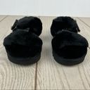 Koolaburra by Ugg  Furr-ah Buckle Double Strap Slipper Sandal US5/EUR36 Black Photo 3