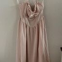 SheIn NWT  Mod Light Pink Pinafore Pin Up Dress Halter Tie Back Smocking Midi L Photo 0