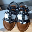 Bamboo Black And Brown Sandals Photo 1