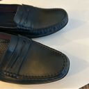 Auditions  ladies navy blue leather comfort style retro loafers size 11M Photo 2