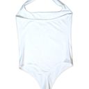 Abercrombie & Fitch Bodysuit AF Soft Collection M White Halter Square Neck NWOT Photo 3