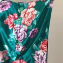 Vintage California Dynasty One size fits all floral mumu/ night gown Green Photo 2