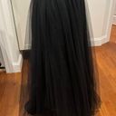 Black Tulle Maxi Skirt Photo 2