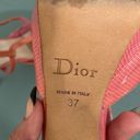 Christian Dior DIOR CORAL STRAP OPEN TOE HEELS SANDALS SIZE 37 Photo 9