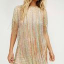 Nasty Gal Tassel Beaded Sequin gold dress Photo 3