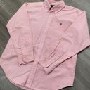 Ralph Lauren Pink Button Down Shirt: Blouse Photo 1