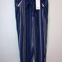 Thread and Supply  Navy Striped Palazo Pants Photo 0