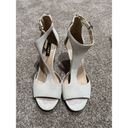 DKNY  women shoes heels cream/light grey open toe size 8 Photo 1