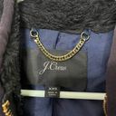 J.Crew  Zip Up Plush Fleece Teddy Jacket Black Full Zip J9064 Womens Size XXS Photo 8