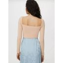 Wilfred  Women Cropped Top M Peach Knotted Sweetheart Bodice Lined Coquette Y2K Photo 8