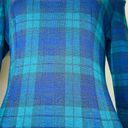 Vintage Plaid Tartan Bodycon Dress Preppy Dark Academia Green Purple Black Photo 3