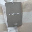 Everlane  Womens The Organic Cotton Polo Dress S Cream Tan Striped Short Sleeve Photo 11