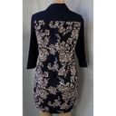 The Loft "" BLUE & BEIGE FLORAL 3/4 SLEEVES LIGHTWEIGHT SHIFT SHIRT DRESS SIZE: S NWT Photo 2