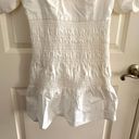 ASTR NEW  Patina Puff Sleeve Lace Mini Dress in White Photo 7