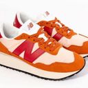 New Balance  237 Low Top Running Sneakers Rust Oxide Pink Sand Crimson US 7.5 Photo 0