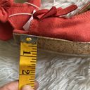 American Eagle New Orange suede peep toes wedge shoes, Size 7 Photo 13