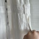 Urban Outfitters White Linen Overalls Photo 2