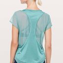 Lululemon Set The Course Short Sleeve in Pacific Breeze Photo 1