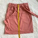 Hugo Boss  Utility Pocket Paperbag High Waist Belted Mini Skirt Size S Peach Photo 7