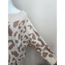 Aakaa Women's Boatneck Pullover Sweater Animal Print Dolman Sleeve Slouchy sz Small Photo 3