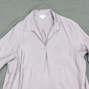 J.Jill Size Large Light Purple Blouse  Open Collar Pullover Shirt Lavendar Modal Photo 0