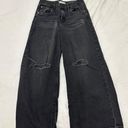 ZARA Black  Girls 11-12 Wide Leg Jeans Photo 0