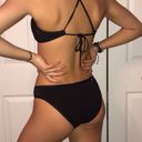 Red Carter Black Mesh Bikini Photo 1