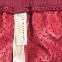 Free People  L Flounce Ruffle FP Movement Collection Burgundy Size Small Photo 3