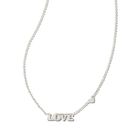 Kendra Scott  Love Necklace In Silver NWT Photo 0