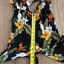 Forever 21 Black Floral Print Halter Jumpsuit M Photo 7