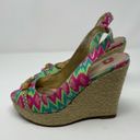 Harper Elaine Turner  Batik Print Wedge Sandals Size 6.5 Photo 1