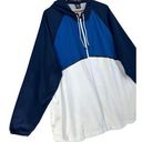 Athletic Works  Plus Size 3XL (54-56) Windbreaker Jacket Parka Blue Colorblock Photo 0