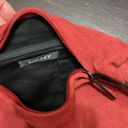 DKNY  Red Faux Suede Shoulder Bag Photo 3