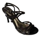 Ralph Lauren  Womens Snake Print Strappy Leather High Heel Dress Shoes Size 8 B Photo 0