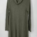 Sonoma  GREEN WAFFLE KNIT SUPER SOFT LONG SLEEVE COWL NECK DRESS SMALL Photo 0