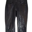 Bebe Vintage  Leather Straight Leg Pants Size 4 Photo 2