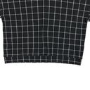 Madewell  Womens M Textured Turtleneck Top Windowpane Black White Long Sleeve Photo 2