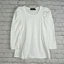 Tuckernuck  Pomander Place VESTY Blouse/Top Puff Sleeve Size XS White Photo 1