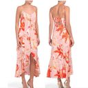 Abel the label NWT  Flower Bomb Sleeveless High-Low Midi Dress in Pink sz XS Photo 1