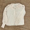 Mango - Ruffled satin blouse size 2 Photo 5