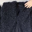 Chelsea28  Black Faux Fur Oversized Teddy Coat Jacket Size XS Photo 8