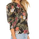 Rebecca Minkoff Geneva Tropical Floral Puff Sleeve Top Photo 1